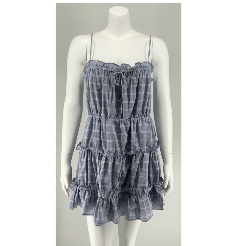 NEW Lovers+Friends Blue Ruffle Dress Small D50